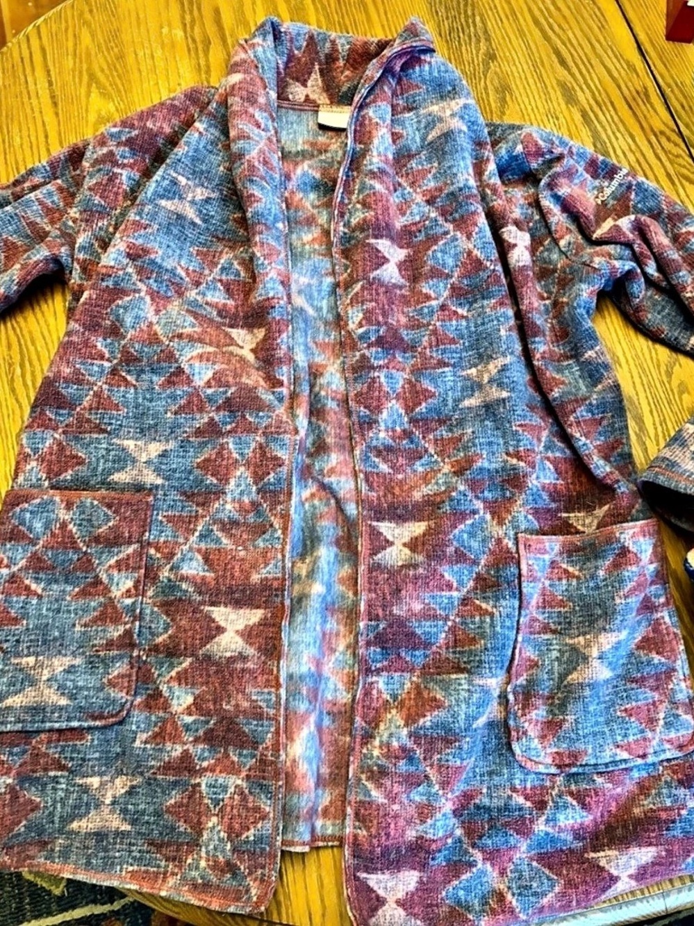Columbia Geometric Fleece Jacket Size Small